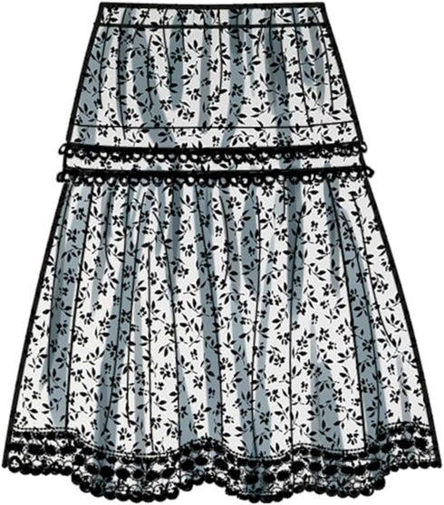 Simplicity Misses' Pull-on Skirt in Three Lengths Sewing Pattern Packet, Code S9750, Sizes 8-10-12-14-16, Multicolor...