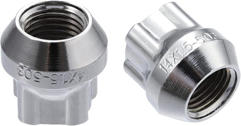 ACROPIX M14x1.5 Car Wheel Lock Lug Nuts Set Anti Theft Lug Nut Screw Fit for Tesla Model 3 - Pack of 5 Silver Tone...