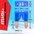 12 AWG Mini APM ATM Quick TAP KIT: 2 Add-A-Circuit Car Fuse Tap Adapters, 4 (15A) Blade Fuses, 4 Zip Ties + Fuse Puller...