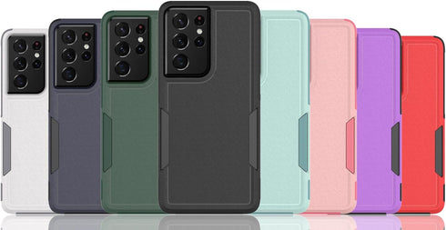 for Samsung Galaxy S24 Ultra Case: Dual Layer Protective Heavy Duty Cell Phone Cover Shockproof Rugged with Screen Protector - Military Protection...