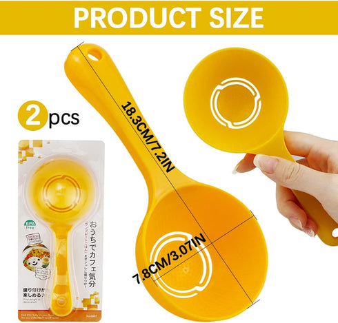 DOERDO 2PCS Plastic Rice Paddle Food Service Spoon Semicircular Rice Ball Spoon for Rice Mashed Potato, Sushi Making Tools...