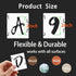 BAMIDELE 2 Inch Letter Stencils and Numbers, 66 Pcs Reusable Plastic Alphabet Symbol Interlocking Drawing Template Kit for Painting on Wood, Wall,...