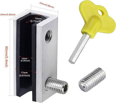 Window Locks, 4 Sets Premium Sliding Window Locks Security Up and Down Window, Vinyl Double window locks for Childproof Home Safety, Adjustable Ve...