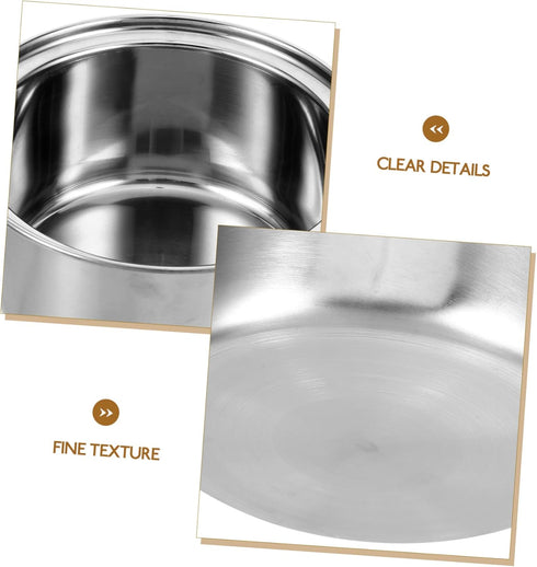 Ciieeo Small Hot Pot Liner Stainless Steel Cookware Rice Maker Pan Nonstick Cookware Rice Inner Tank Rice Cooker Pressure Pot Rice Cooking Pan Ind...