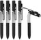 MECCANIXITY 5pcs Multifunction Stylus Pen Capacitive Touch Screen Ballpoint Pens with LED Light, Foldable Phone Holder Stand for Writing in The Da...