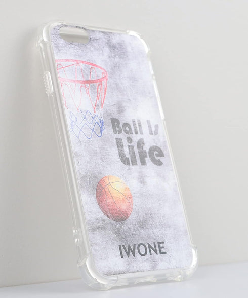 6S Case/6S Case Basketball Cute Rubber Protective Skin Cover Patterned Compatible with iPhone 6S/6 Creative Pattern Basketball Writings Sports...