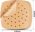 Air Fryer Liners, 200Pcs Square, 8.5 Inch Perforated Parchment Paper Sheets for Baking, HOFHTD Parchment Paper for Air Fryer and Bamboo Steaming B...