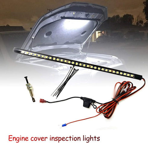 Under Hood LED Light Kit, Universal Waterproof Engine Inspection Strip Lamp with Automatic On/Off for Truck Cargo Pickup SUV RV Boat...
