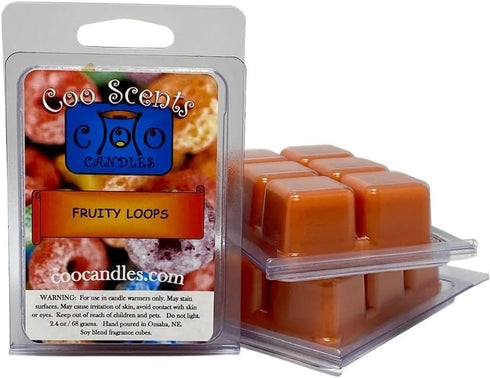 3 Pack Soy Blend Wickless Candle Bar Wax Melt Bars - Fruity Loops (Scented)...