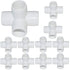 15Pack 3/4Inch 4 Way PVC Fittings, Heavy Duty PVC Elbow Side Outlet Tees, Furniture PVC Tee Corner Fittings for Building PVC Furniture Greenhouse ...