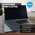 Premium Lens Screen Cleaning Cloth by Microfiber Wholesale | Black | 8”x8” | 10pk | Soft Microfiber Suede | Compact Size Reusable | No Lint Scratc...