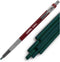Carmel 2.8mm Mechanical Grease Pencil + 20 Refill Leads (Green), Clutch Pencil Holder with Waxy Leads, Mechanical China Marker...