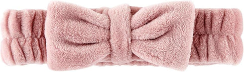 Bow Headbands for Skincare Ultra Soft Plush Luxury Spa Headband, One Size, Dusty Rose...