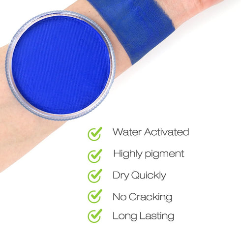Bowitzki 30g Professional Face Paint Body Paint Water Based Face painting Makeup Safe for Kids and Adults Split Cake Single Color Halloween Christ...