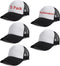 5 Pack Sublimation Blank Baseball Cap Polyester Mesh Trucker Hat Adult...