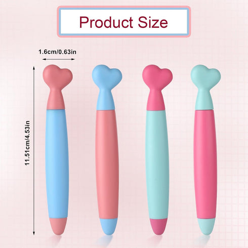 4pcs Kid Stylus Pens for Touch Screens, Cute Heart-Shaped Crayon Stylus Pen with Comfortable Grip Children's Stylus for Smartphones Tablets Capaci...