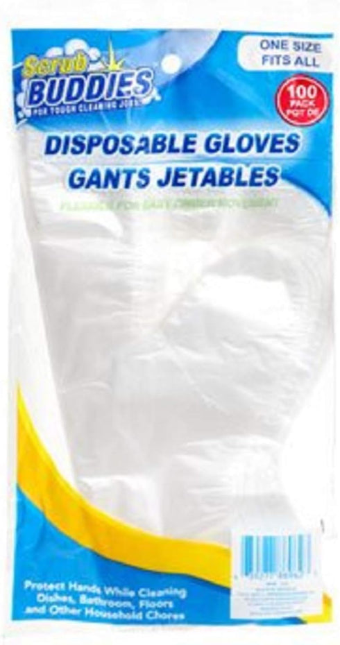 DISPOSABLE HOUSEHOLD CHORES CLEANING GLOVES 100 COUNT, PAINTING, HAIR COLORING, HAND PROTECTION...