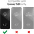 Crave Dual Guard for Samsung Galaxy S24 Case, Shockproof Protection Dual Layer Case for Samsung Galaxy S24 - Black...
