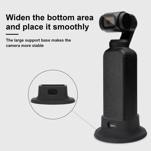 Camera Mount Stand Base, Silicone Desktop Mount Non Slip Silicone Base Compact Camera Mount Support Base Portable Camera Base Holder for DJI Osmo ...