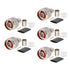 XRDS -RF 5 Pack N Male Crimp Connector 50 ohm N Male Plug Rf Crimp Connector for LMR400 Belden 9913 RG8...