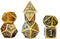 7 Pieces Metal DND Dice Set Retro D&D Polyhedral Dice with Flannel Bag for DND Dungeons and Dragons Role Playing Games (Bronze)...