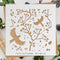 Bird on Branch Stenci for Painting on Walls Wood, Canvas, Paper, Fabric, Walls and Furniture 15.7 x 15.7 inch, Branch Stencil, Stencils Home Décor...