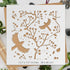 Bird on Branch Stenci for Painting on Walls Wood, Canvas, Paper, Fabric, Walls and Furniture 15.7 x 15.7 inch, Branch Stencil, Stencils Home Décor...