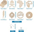 Beadthoven DIY African Wooden Dangle Earring Making Kits 8 Styles Africa Map Women Lady Wood Filigree Pendants Wooden Earrings Blanks with Earring...