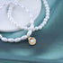 Vintage Layered Shell Pearl Anklet White Pearl Anklet Gold Scallop Shell Anklet Bracelet Pearl Bead Anklet Foot Chain Pearl Stretch Anklet Jewelry...