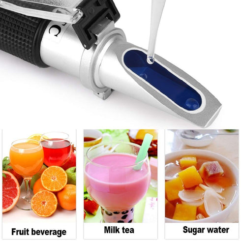 Brix Meter Refractometer 0~32%, Handheld Brix Refractometer Sugar Content Test, High Accurate Brix Measurement Tool with ATC for Fruit Beverages &...