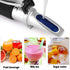 Brix Meter Refractometer 0~32%, Handheld Brix Refractometer Sugar Content Test, High Accurate Brix Measurement Tool with ATC for Fruit Beverages &...