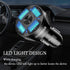 4-Port Car Charger Adapter,QC3.0 Fast Charging with LED Light Display Cigarette Lighter USB Charger Compatible with iPhone 14 Pro MAX/13 MacBook P...