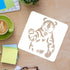 FINGERINSPIRE Bear Stencils Wall Decoration Template 11.8x11.8 inch Plastic Bear Drawing Painting Stencils Templates Square Reusable Stencils for ...