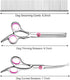 Professional Dog Grooming Scissors with Safety Round Tips, 3 in 1 Dog Grooming Scissors Kit, 4CR Stainless Steel Professional Pet Grooming Shears ...