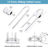 12 Packs Baby Proofing Sliding Cabinet Locks modacraft U-Shaped Child Safety Latches Adjustable White Locks for Handles Knobs Drawers Closet Cupbo...