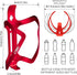CNC Bike Water Bottle Holder, 2-Pack Bicycle Water Bottle Cage for Road Bike/Mountain Bike?red...