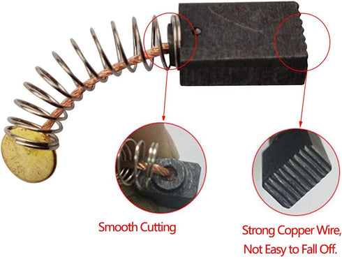 Electric Motor Carbon Brushes 30Pcs Replacement Repair Kit Self-Stop 50# 5x8x13mm for Replacement Repair Power Tool Part...