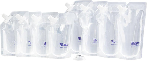 Concealable Cruise Ship Rum Sneak Flask Kit Set (4x16oz, 4x8oz)...