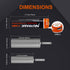 3.7V 3200mAh USB Rechargeable Lithium lon Battery for Flashlights, Headlamps, Bike Lights, Bluetooth Speaker Etc(2 Pack)......