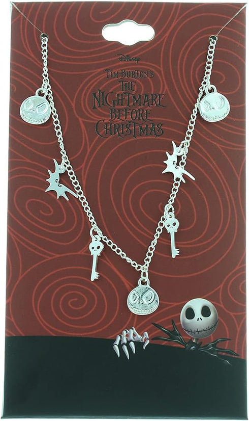 Disney Nightmare Before Christmas Petite Charm Collar Choker Necklace...