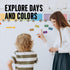 Just Baby'd Sip'n Learn Labels - Learn Days of the Week and Colors of the Rainbow - Weekly Labels for Toddlers - Dual Learning & Education Tool - ...