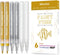 White Paint Pen, 0.7mm Acrylic 2 White, 2 Gold, 2 Silver Permanent Marker Pens for Wood Rock Plastic Leather Glass Stone Metal Canvas Ceramic Mark...