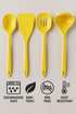 Calypso Basics by Reston Lloyd Melamine Utensil Set, Black, 4pc...