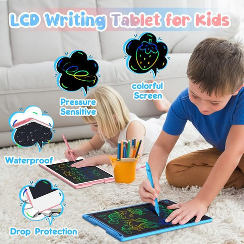 Hockvill LCD Writing Tablet for Kids 8.8 Inch, Toys for Girls Boys Drawing Pad for 3 4 5 6 7 Year Old Kid, Toddler Magnetic Doodle Board Travel Es...