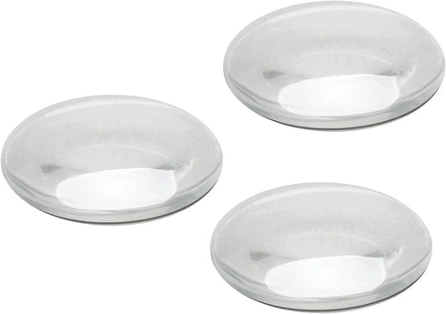 Glass Cabochons Dome Tiles, 20PCS 40mm, Thickness 8.5mm, Clear Round Flat Back Dome Cabochons Set for DIY Craft Photo Charms, Cameo Pendants, Ring...