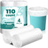 110 Count-4 Gallon Trash Bags,Small Trash Bags Bathroom, White Small Trash Bag for Office Bedroom Bathroom Car, Small Garbage Bags Point-Break Des...