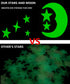 Glow in The Dark Stars - Glow Stars Stickers for Ceiling,Self Adhesive 3D Glowing Stars and Moon for Starry Sky,Wall Decals for Kids Rooms,Wall St...