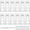 Plastic Picture Frame Easel Back, 4” White Frame Easel Back Stand Photo Frame Easel Back Support, 12 Pcs...