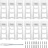 Plastic Picture Frame Easel Back, 4” White Frame Easel Back Stand Photo Frame Easel Back Support, 12 Pcs...