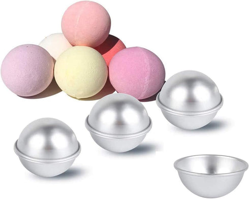 Bloss Bath Bomb Molds 2.2 Inches 4 Set, DIY Bath Bomb Mold, Bath Bomb Press, Metal Bath Bomb Supplies Kit for Crafting Your Own Fizzles Handmade S...